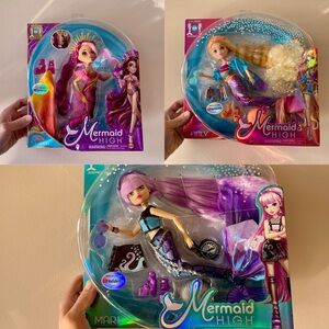 NIB Mermaid High Dolls [Lot of 3]
